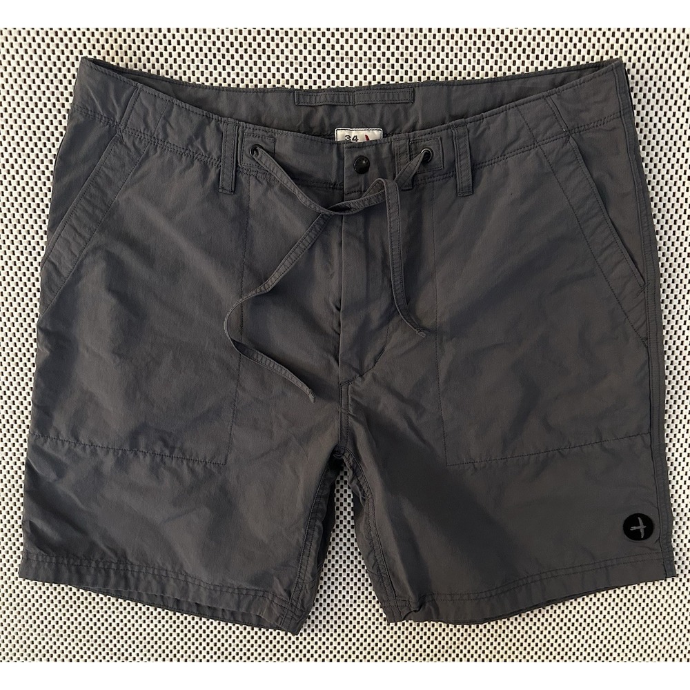 Relwen Men's Gray Drawstring Casual Shorts